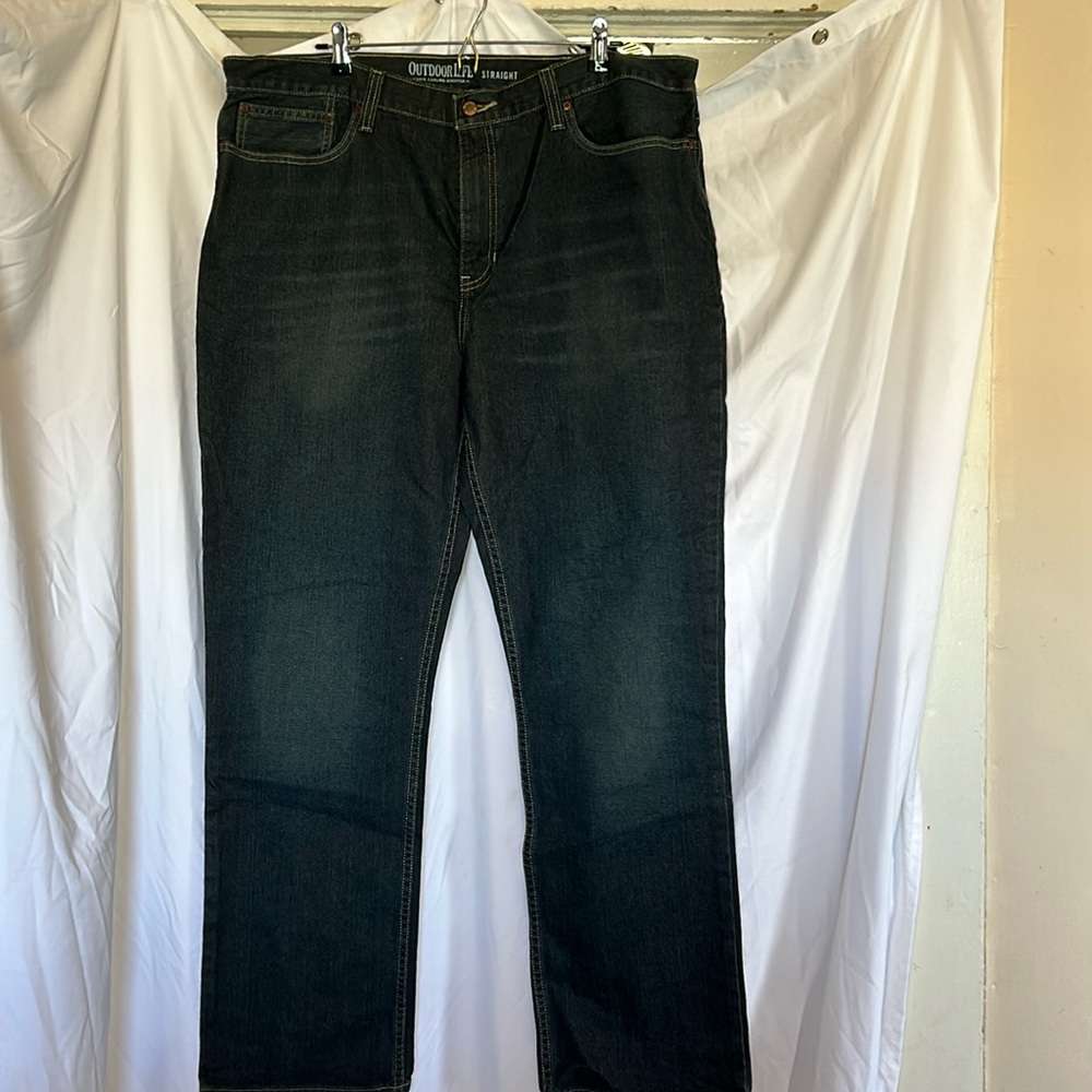 Outdoor life dark blue straight jeans size 40X32